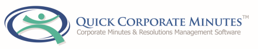 Quick Corporate Minutes logo